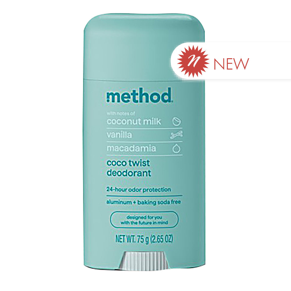 Wholesale Method - Deodornt - Coconut Milk - 2.65Oz-24ct Case Bulk