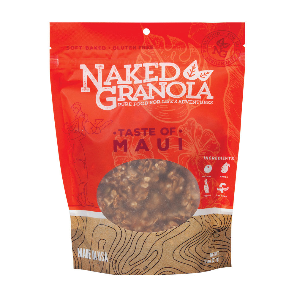 Wholesale Naked Granola Taste Of Maui Bagged Granola 11 Oz Pouch- Bulk