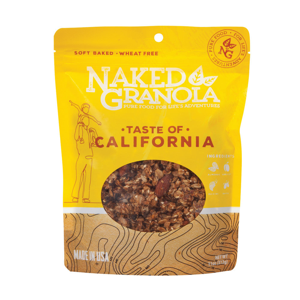 Wholesale Naked Granola Taste Of California Bagged Granola 11 Oz Pouch-6ct Case Bulk