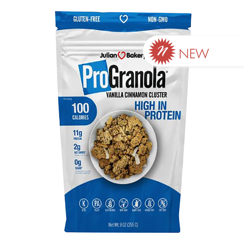 Wholesale Julian Bakery - Progranola Vanilla Cinnamon 9Oz-6ct Case Bulk