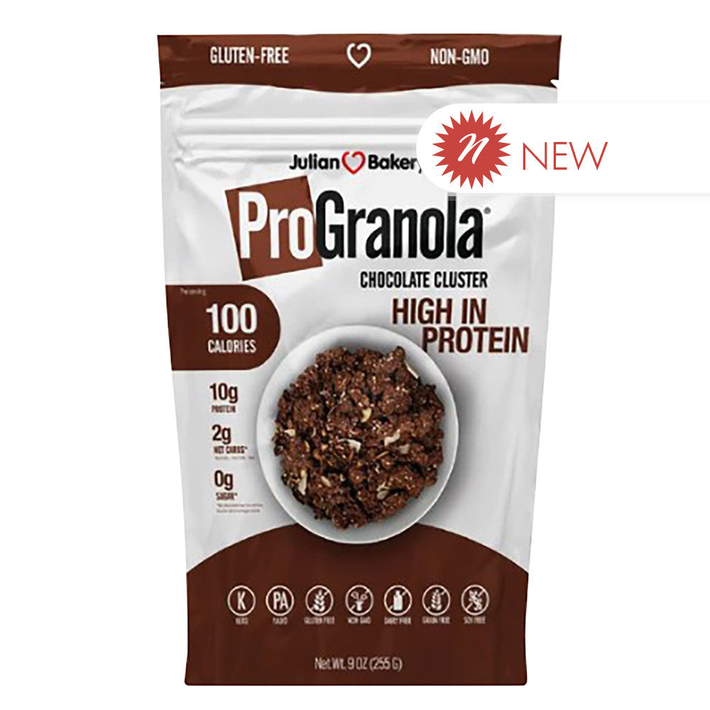 Wholesale Julian Bakery - Progranola Chocolate Cluster 9Oz-6ct Case Bulk