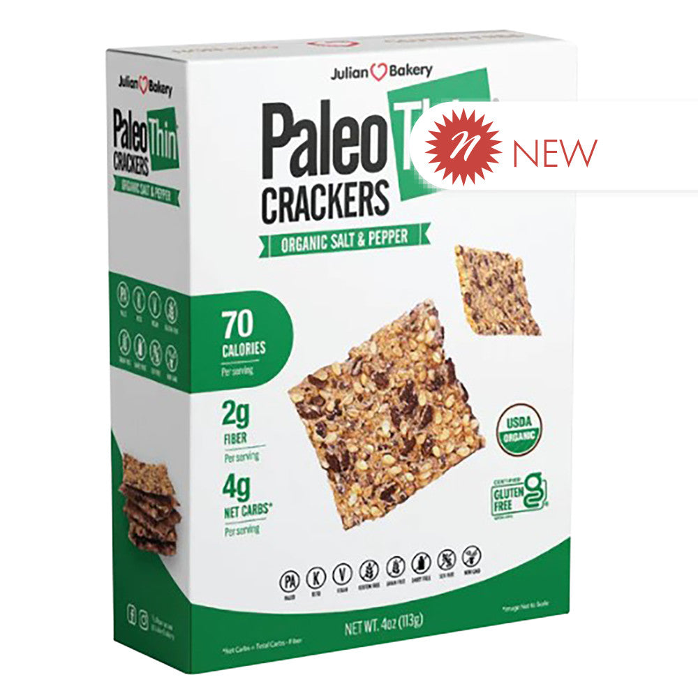 Wholesale Julian Bakery - Organic Paleo Thin Cs&P - 4Oz-6ct Case Bulk