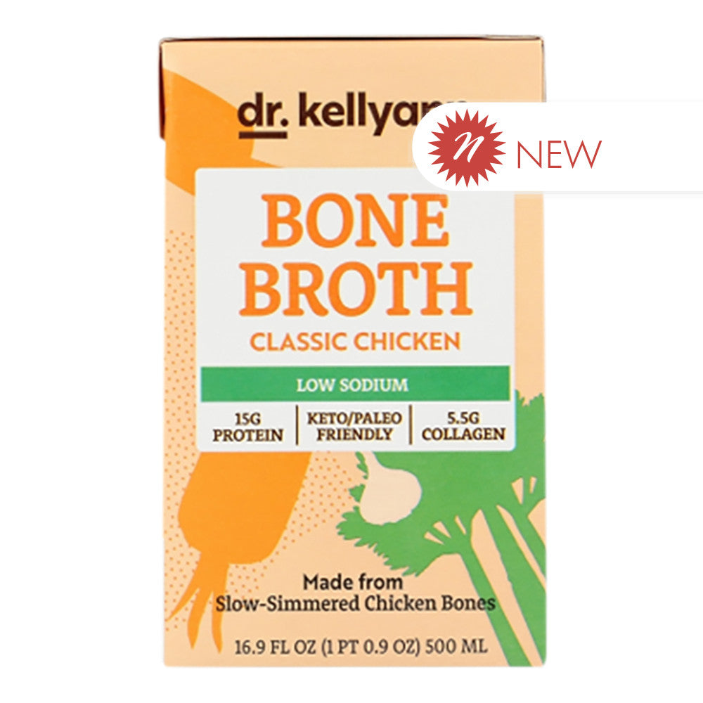 Dr. Kellyann - Low Sodium Chic Bonebroth - 16.9Oz