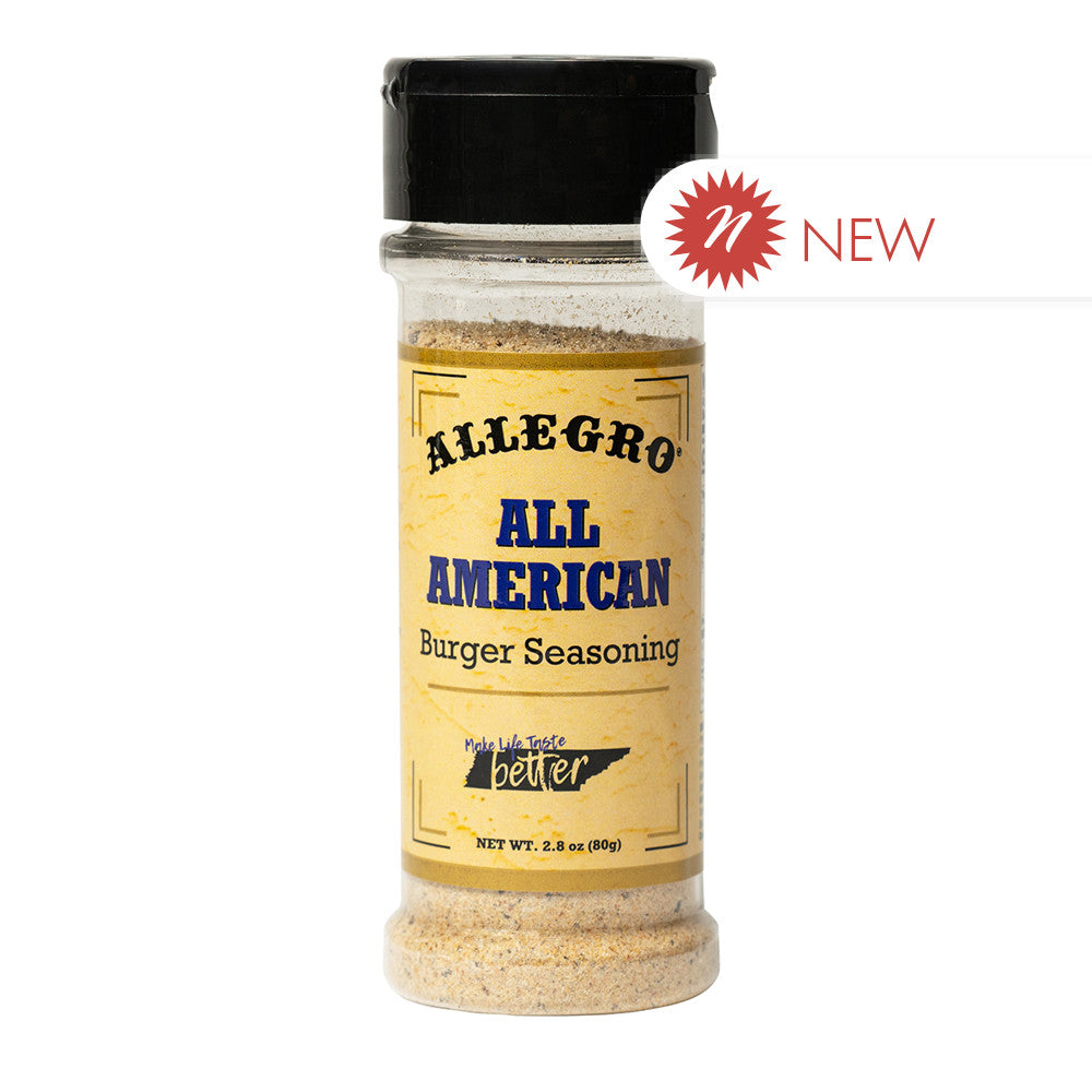 Wholesale Allegro All American Burger Seasoning 2.82 Oz Shaker- Bulk