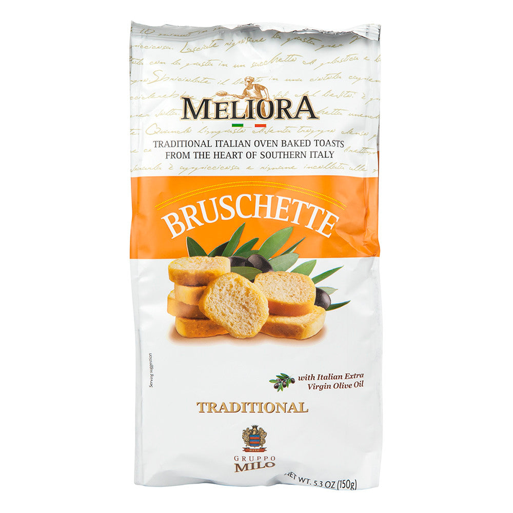 Wholesale Meliora Traditional Bruschette 5.3 Oz Bag-10ct Case Bulk