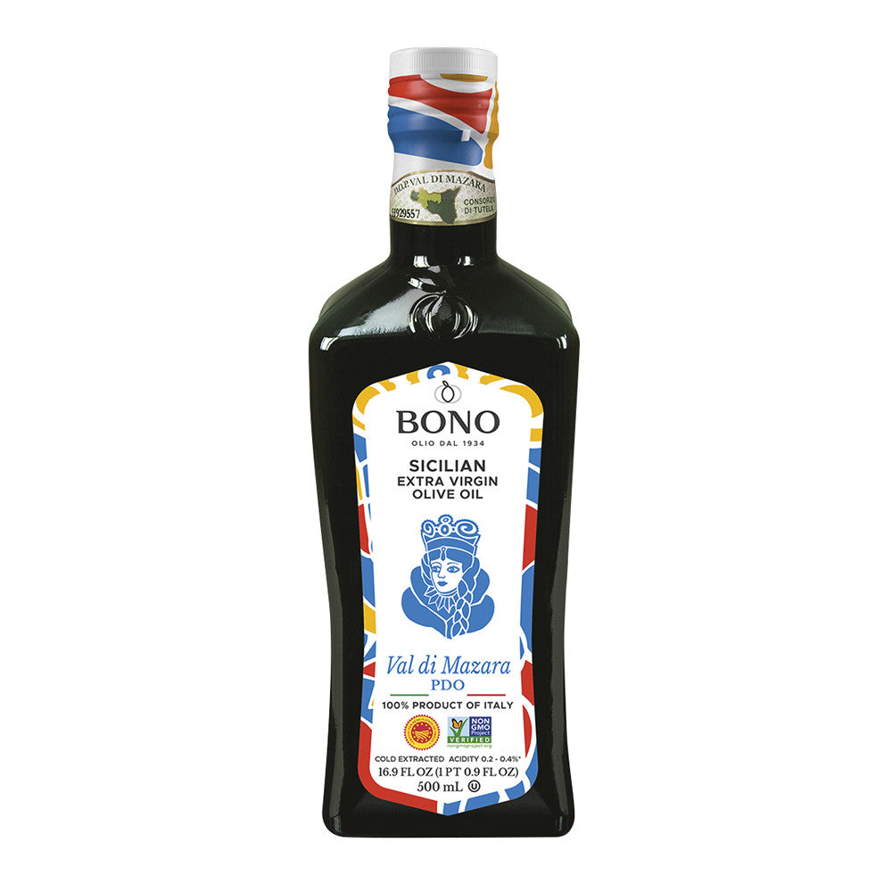 Bono Sicilian Extra Virgin Olive Oil Val Di Mazara 16.9 Oz Bottle