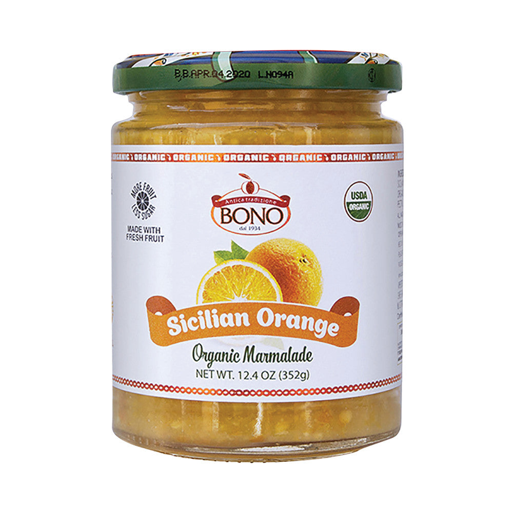 Wholesale Bono Organic Sicilian Orange Marmalade 12.4 Oz Jar- Bulk