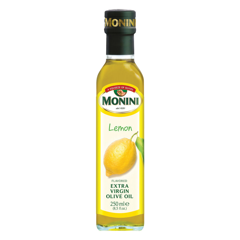 Wholesale Monini Lemon Flavored Extra Virgin Olive Oil 250 Ml Bottle- Bulk