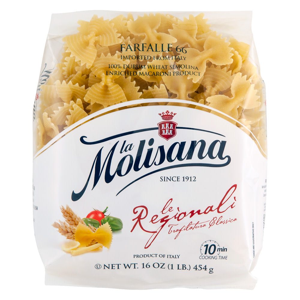 Wholesale La Molisana Farfalle Rigate Pasta 16 Oz Bag # 66- Bulk