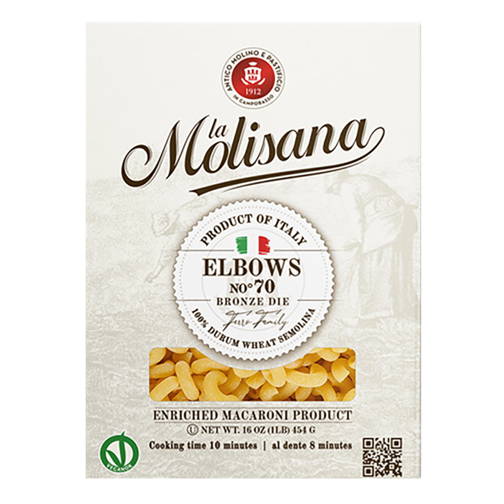 Wholesale La Molisana Elbow Pasta #70 16 Oz Bag- Bulk