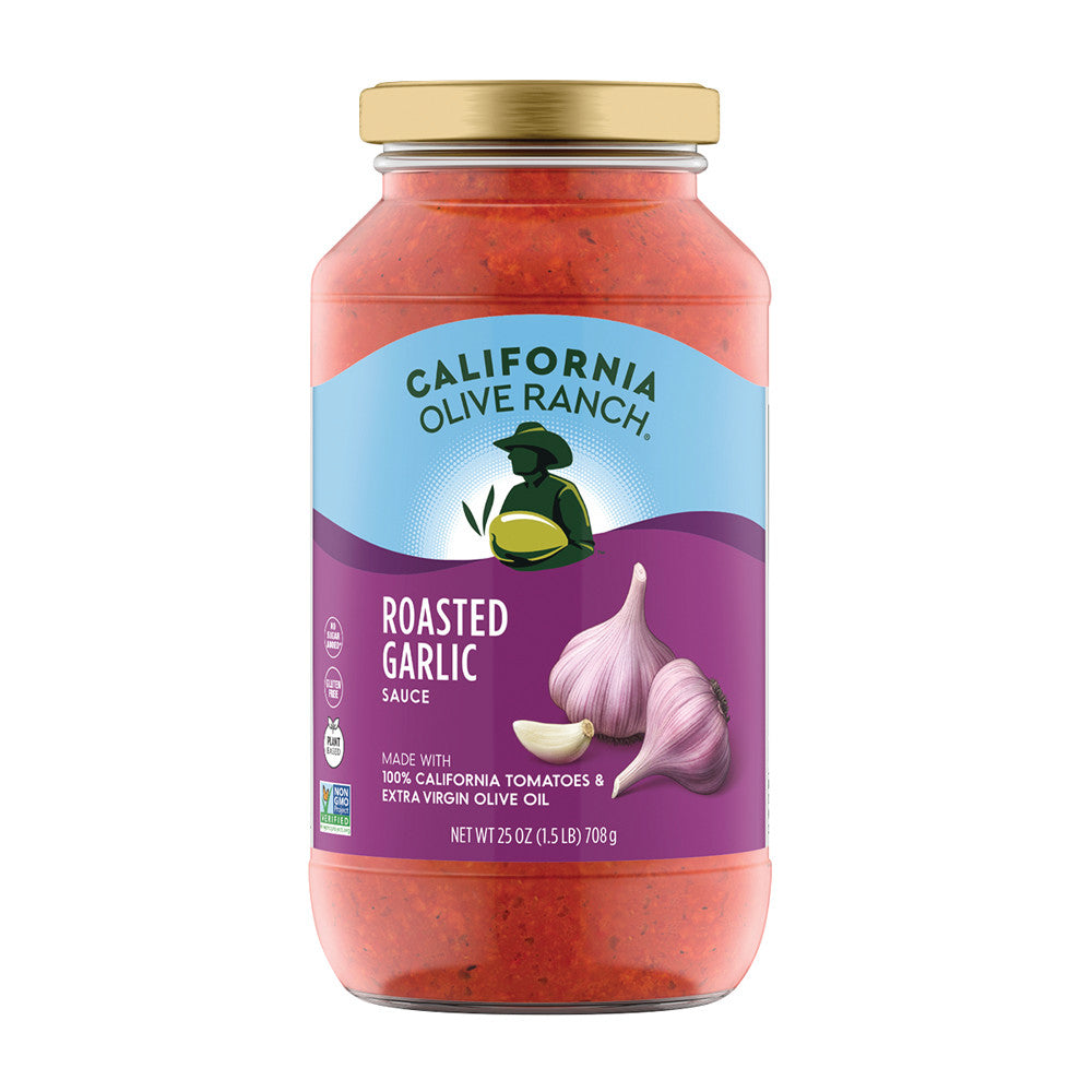 California Olive Ranch Roasted Garlic Sauce 25 Oz Jar