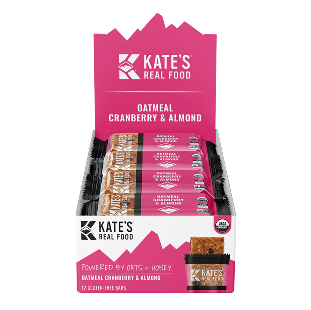 Wholesale Kate'S Real Food Oatmeal Cranberry Almond 2.2 Oz Bar- Bulk