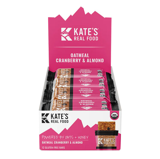 Wholesale Kate'S Real Food Oatmeal Cranberry Almond 2.2 Oz Bar- Bulk