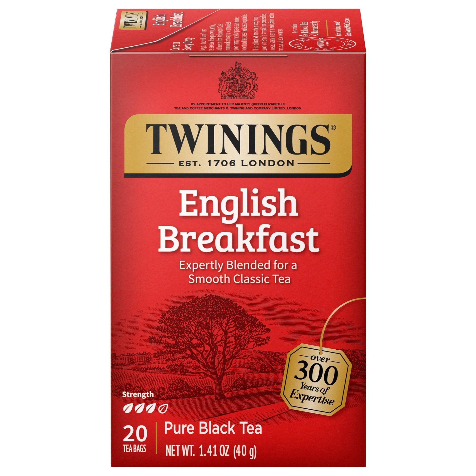 Twinings English Breakfast Tea Bags 1.41 Oz