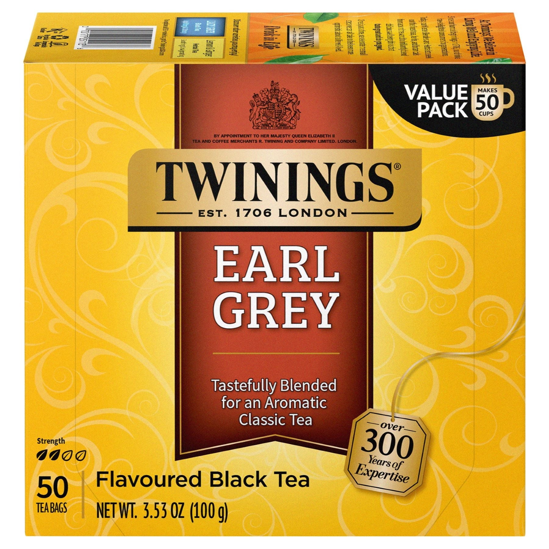 Twinings of London Black Tea Earl Grey 3.53 Oz