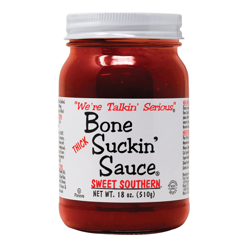 Wholesale Bone Suckin' Thicker Style Sauce 16 Oz Jar- Bulk