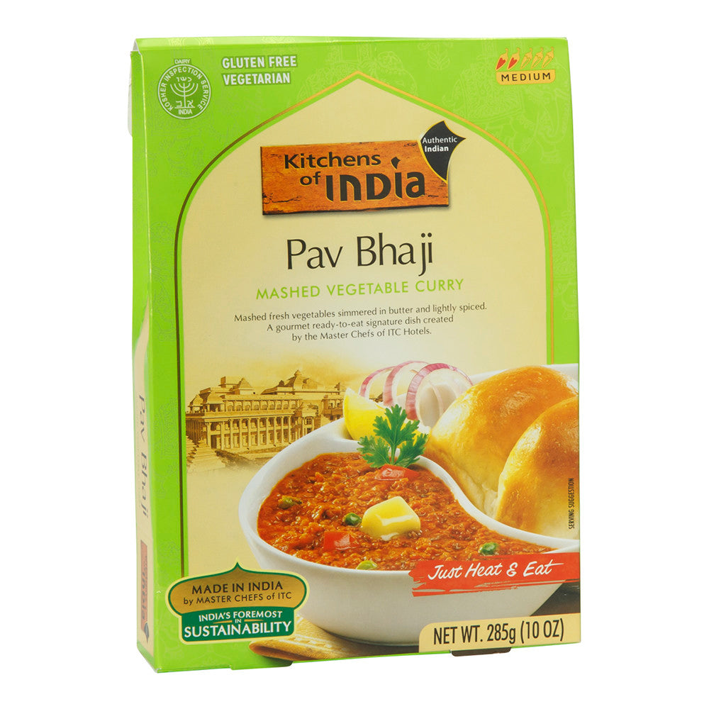 Wholesale Kitchens Of India Pav Bhaji Mashed Vegetable Curry 10 Oz- Bulk