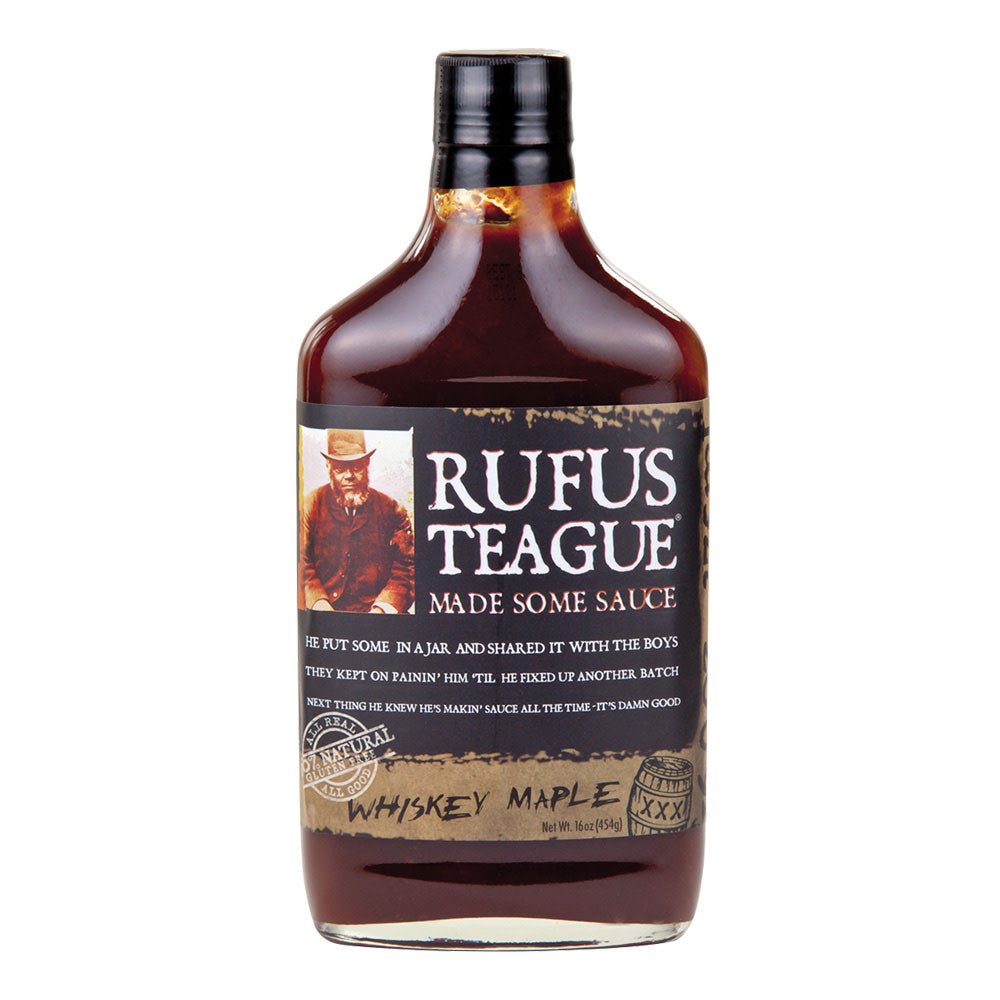 Wholesale Rufus Teague Whiskey Maple Bbq Sauce 16 Oz Bottle-6ct Case Bulk