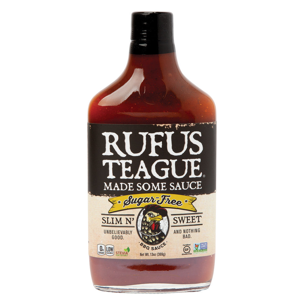 Wholesale Rufus Teague Sugar Free Slim N Sweet Bbq Sauce 13 Oz Bottle- Bulk