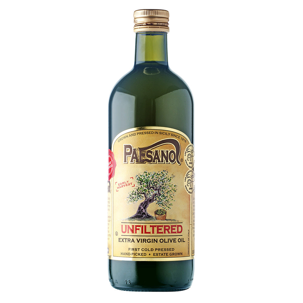 Wholesale Paesano Unfiltered Extra Virgin Olive Oil 33.8 Oz Bottle- Bulk