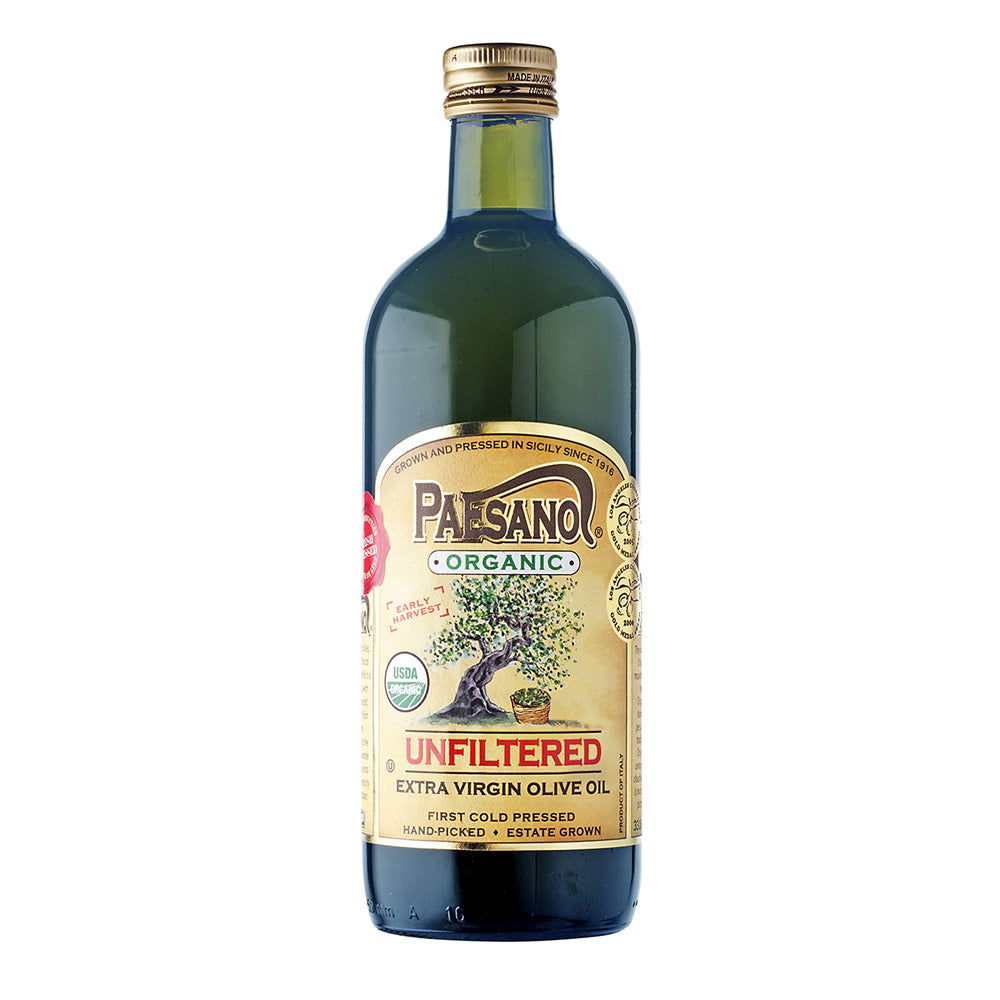 Wholesale Paesano Organic Extra Virgin Olive Oil 33.8 Oz Bottle- Bulk