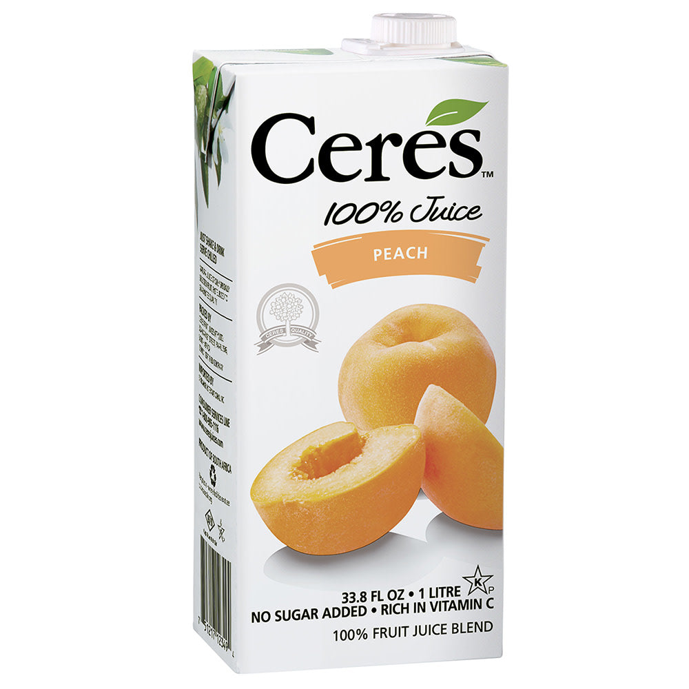 Wholesale Ceres Peach Juice 33.8 Oz Box- Bulk