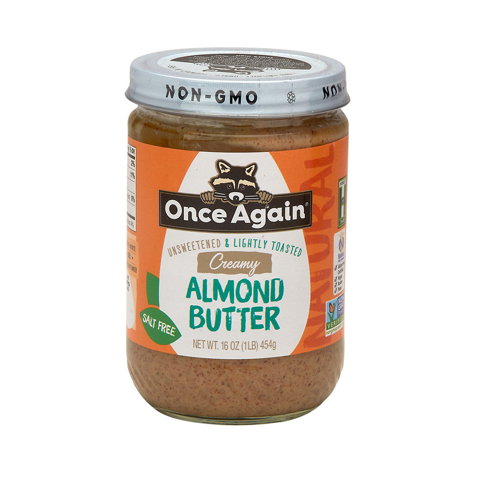 Wholesale Once Again No Stir Lightly Toasted Creamy Almond Butter 16 Oz Jar-6ct Case Bulk