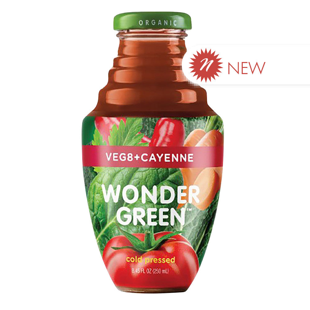 Wonder Juice - Veg8+Cayenne Green Juice - 8.45Oz
