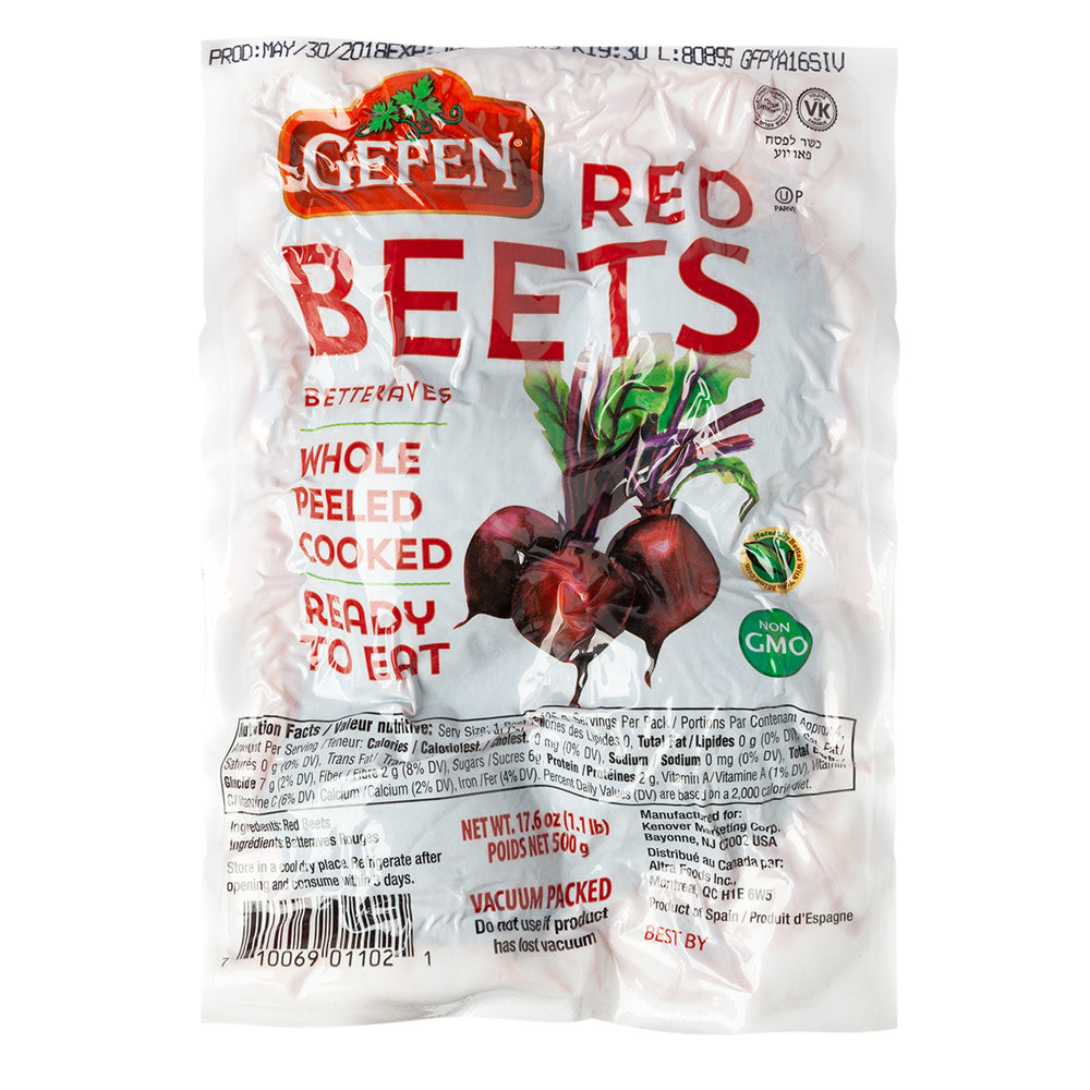 Wholesale Gefen Red Beets Vacuum Packed 17.6 Oz Bag-12ct Case Bulk