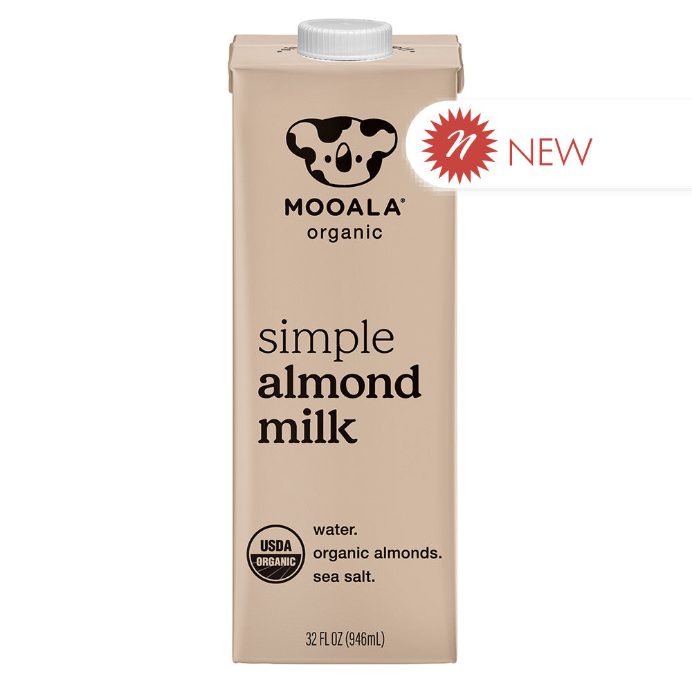 Wholesale Mooala Simple Almond Milk 32 Oz Tetra Pack- Bulk