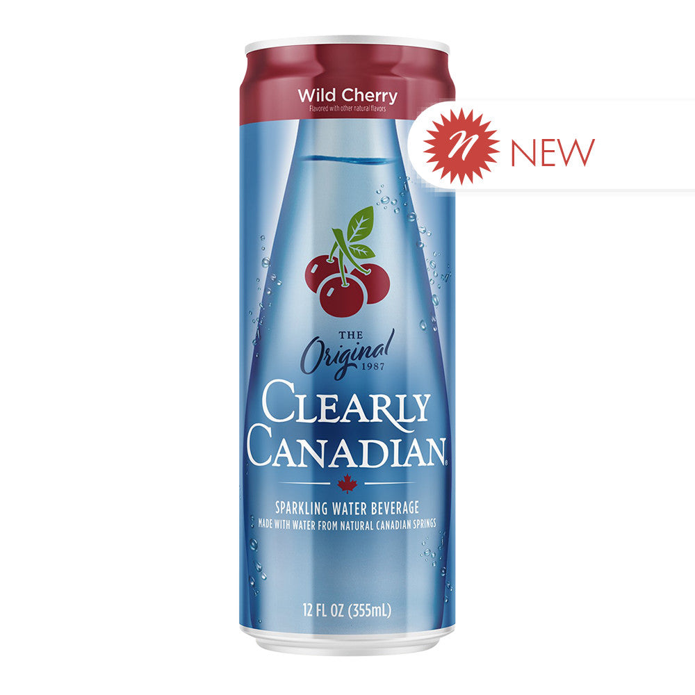 Wholesale Clearly Canadian Wild Cherry 12 Oz Can- Bulk