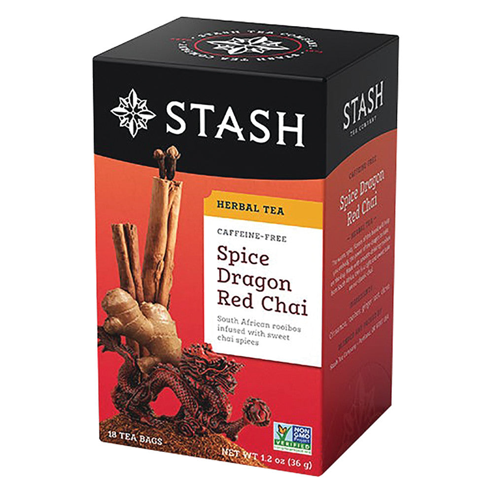 Wholesale Stash Spice Dragon Red Chai Tea 18 Ct Box-6ct Case Bulk