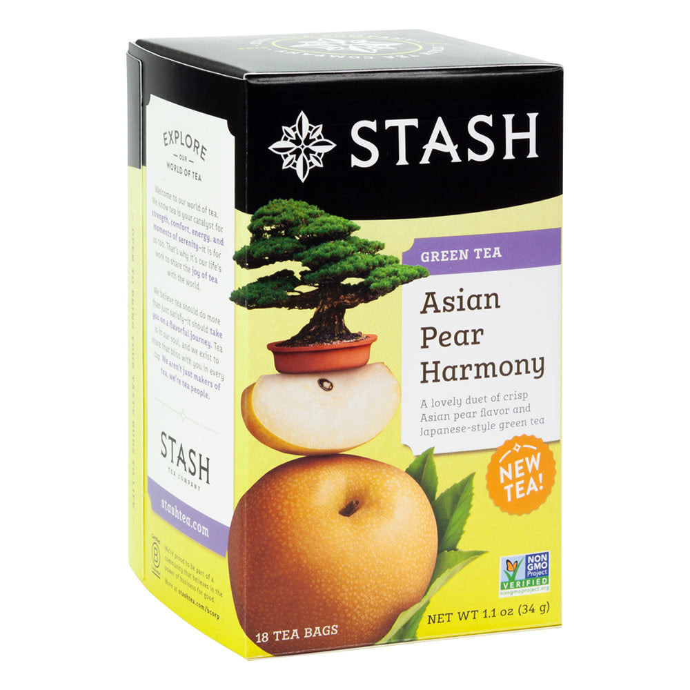 Wholesale Stash Asian Pear Harmony Green Tea 18 Ct Box-6ct Case Bulk