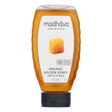 Wholesale Madhava Golden Honey Squeeze 16 Oz Bottle- Bulk