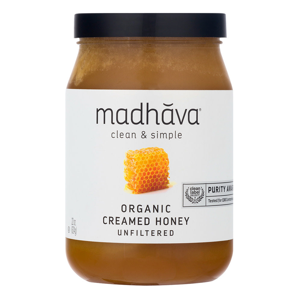 Wholesale Madhava Very Raw Unfiltered Honey 22 Oz Jar- Bulk