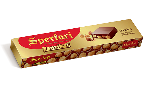 Wholesale Sperlari Zanzibar Milk Choco W/ Hazelnuts 8.12 OZ-18 ct Case Bulk