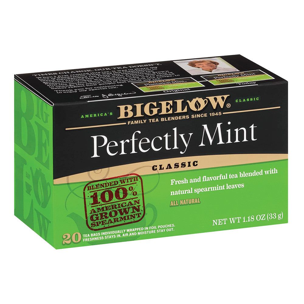 Bigelow Perfectly Mint Black Tea 20 Ct Box