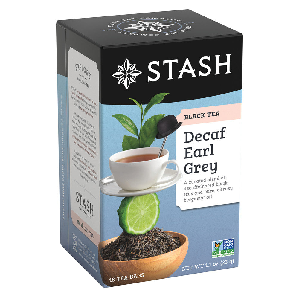 Wholesale Stash Earl Grey Decaf Tea 18 Ct Box-6ct Case Bulk