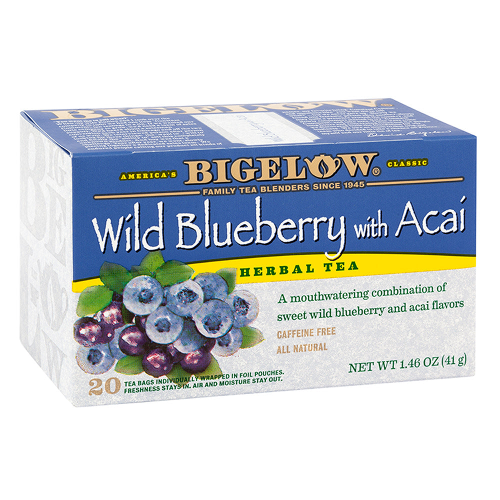 Bigelow Wild Blueberry Acai Tea 20 Ct Box