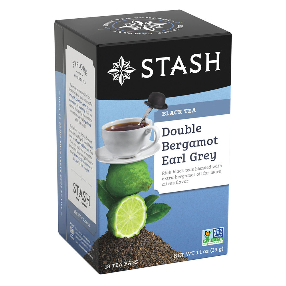 Wholesale Stash Double Bergamot Earl Grey Black Tea 18 Ct Box-6ct Case Bulk