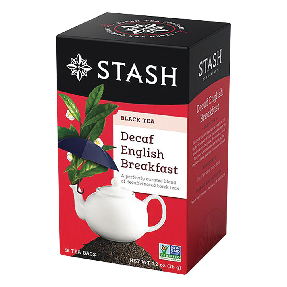 Wholesale Stash Decaf English Breakfast Tea 18 Ct Box-6ct Case Bulk