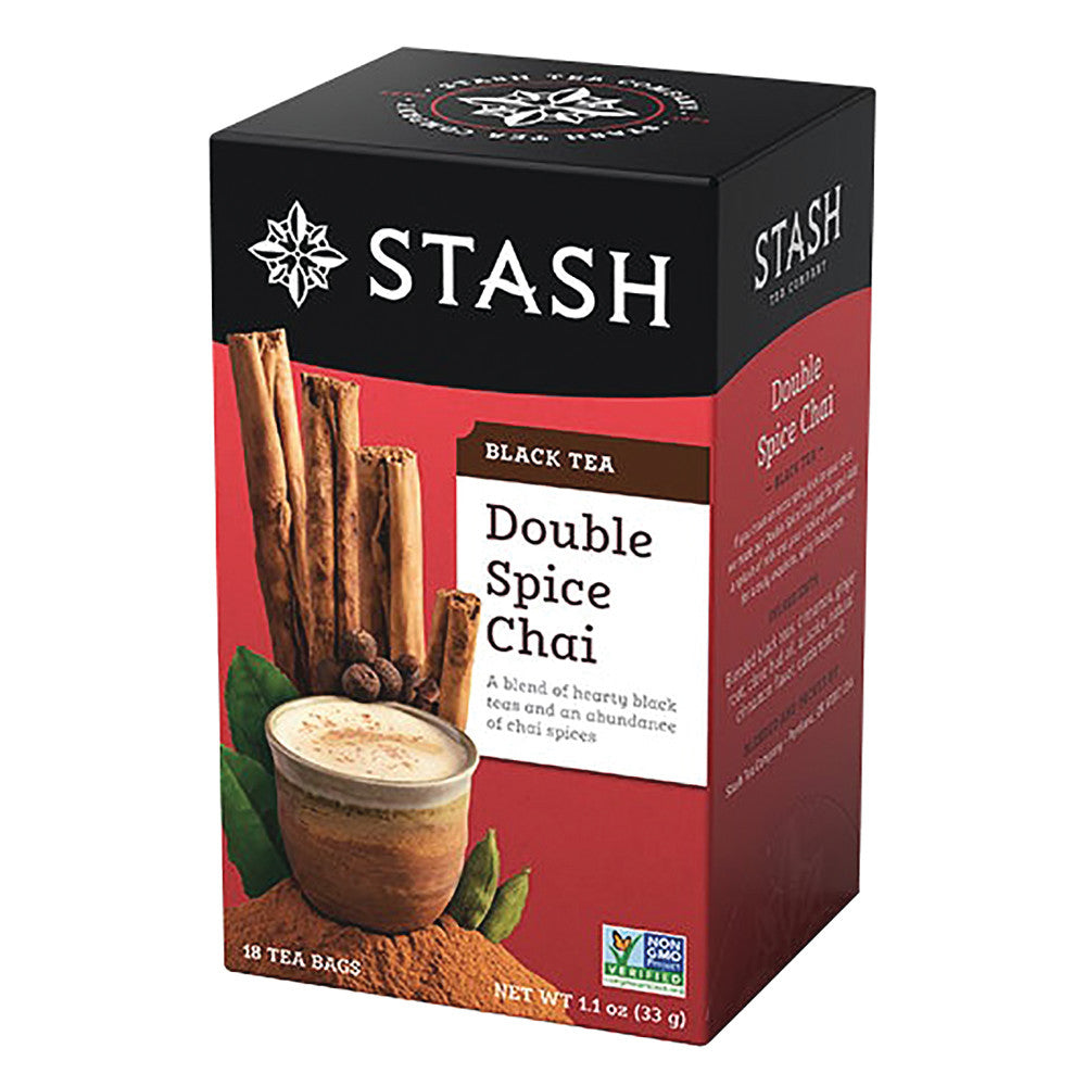 Wholesale Stash Double Spice Chai Black Tea 18 Ct Box-6ct Case Bulk