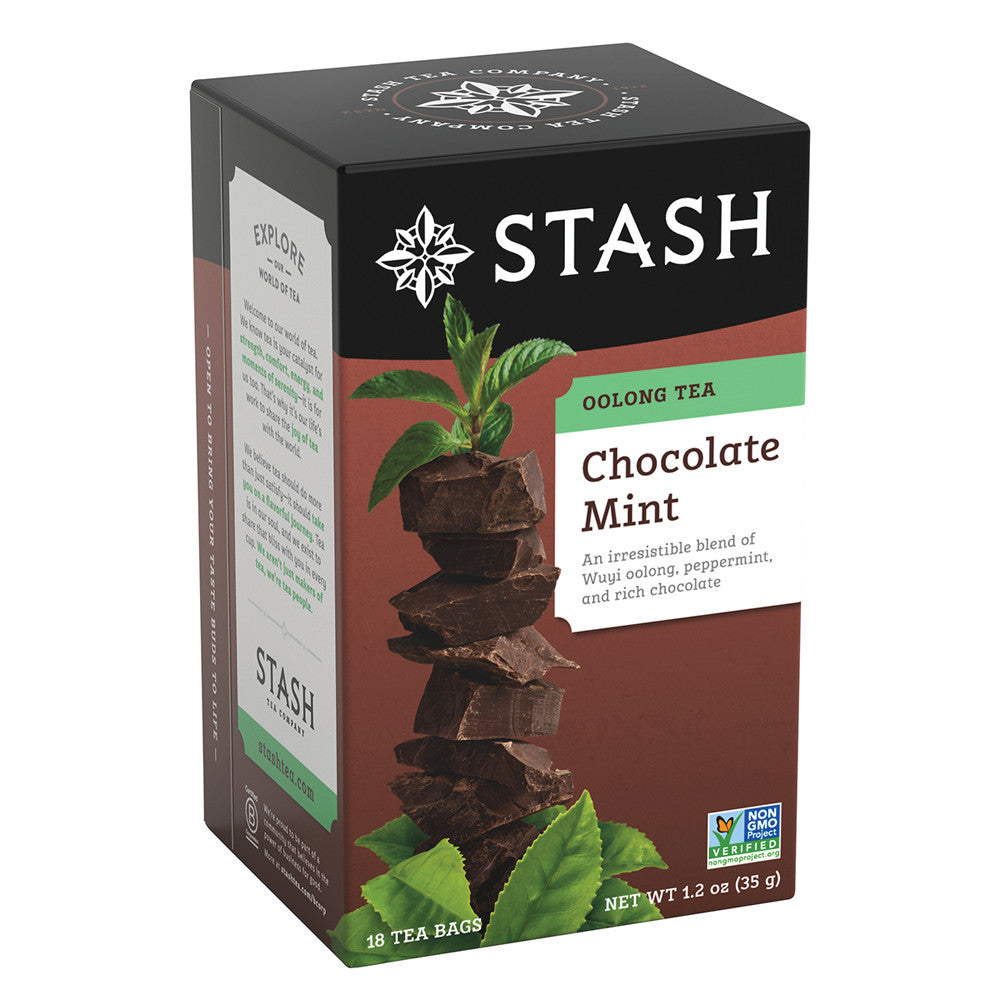 Wholesale Stash Chocolate Mint Oolong Tea 18 Ct Box-6ct Case Bulk