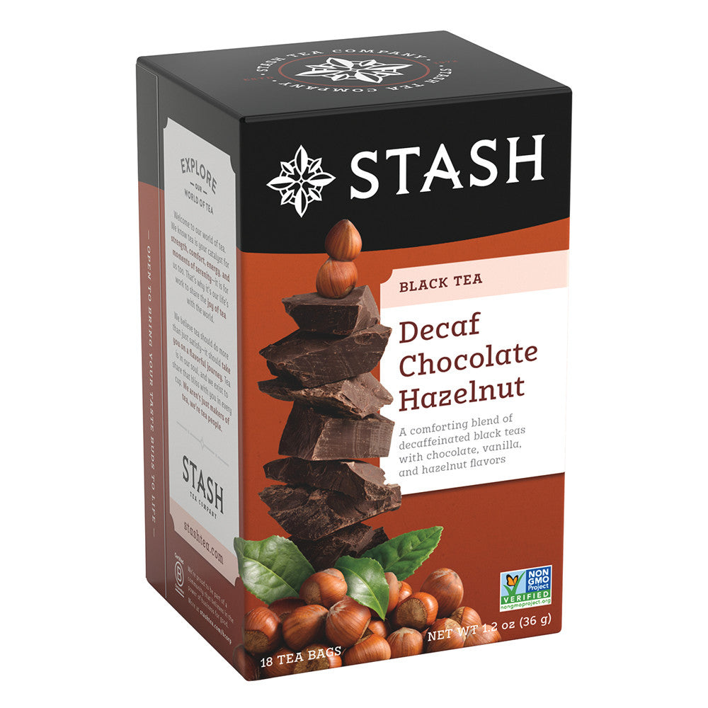 Wholesale Stash Decaf Chocolate Hazelnut Tea 18 Ct Box-6ct Case Bulk