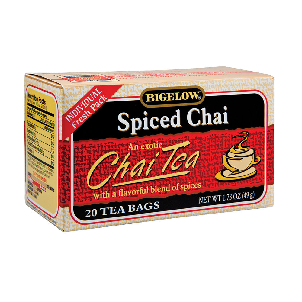 Wholesale Bigelow Spiced Chai Tea 20 Ct Box- Bulk