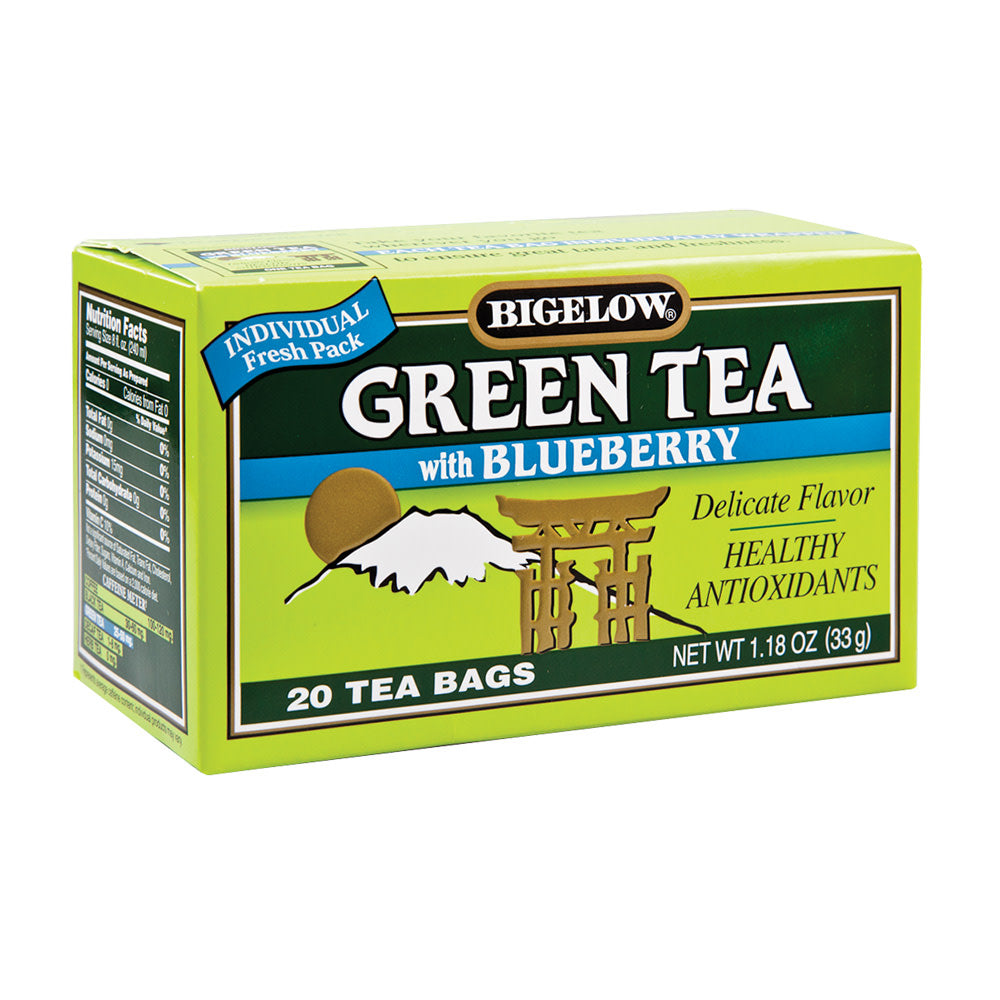 Bigelow Green Tea With Blueberry 20 Ct Box