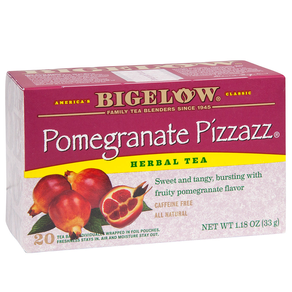 Bigelow Pomegranate Pizzaz Herbal Teal 20 Ct Box