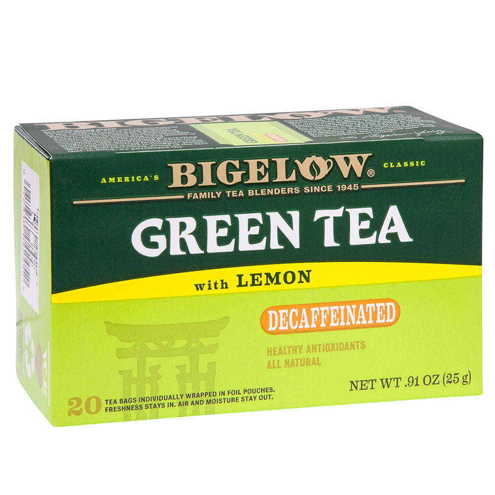 Bigelow Decaf Green Tea With Lemon 20 Ct Box