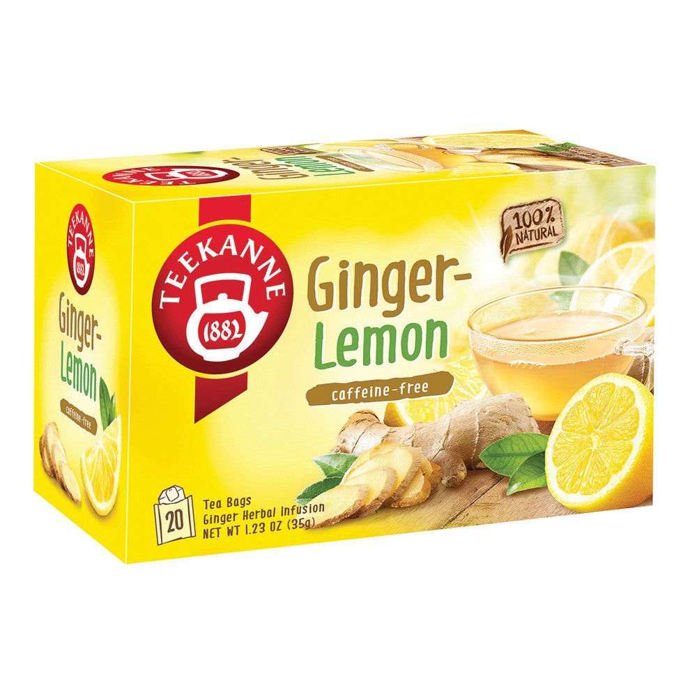 Wholesale Teekanne Ginger Lemon Tea Bags 20 Ct Box-10ct Case Bulk