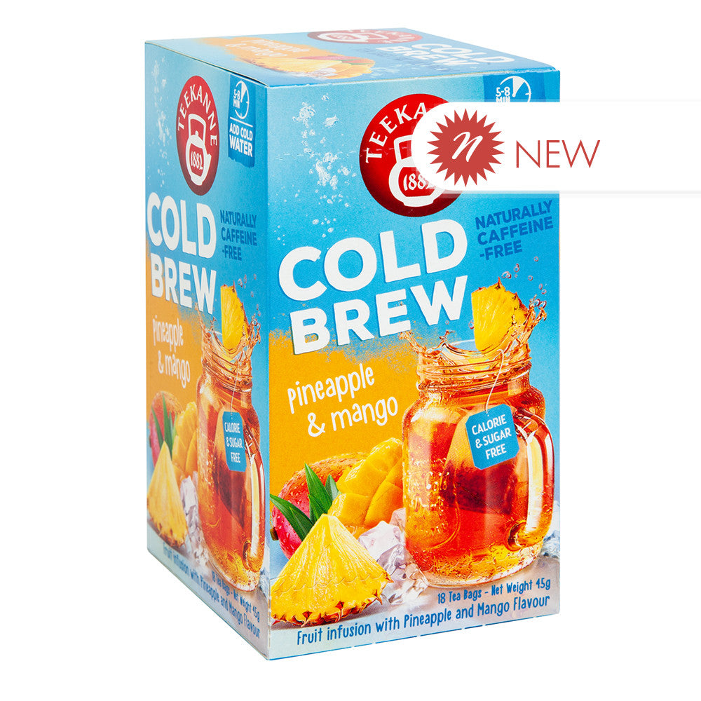 Wholesale Teekanne Coldbrew Teabags Pineapple Mango 18 Ct Box- Bulk